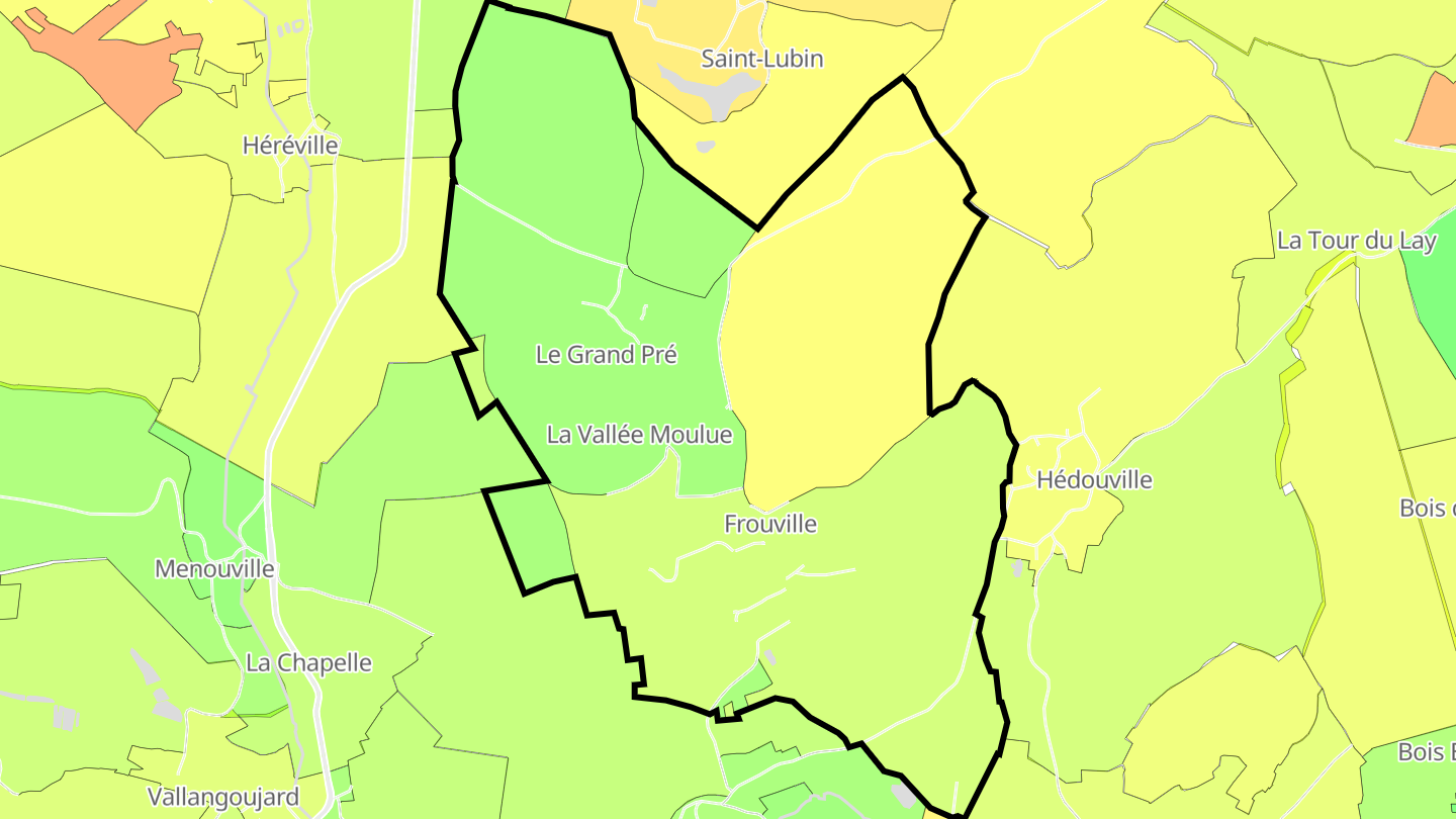 Carte des prix de l'immobilier Frouville