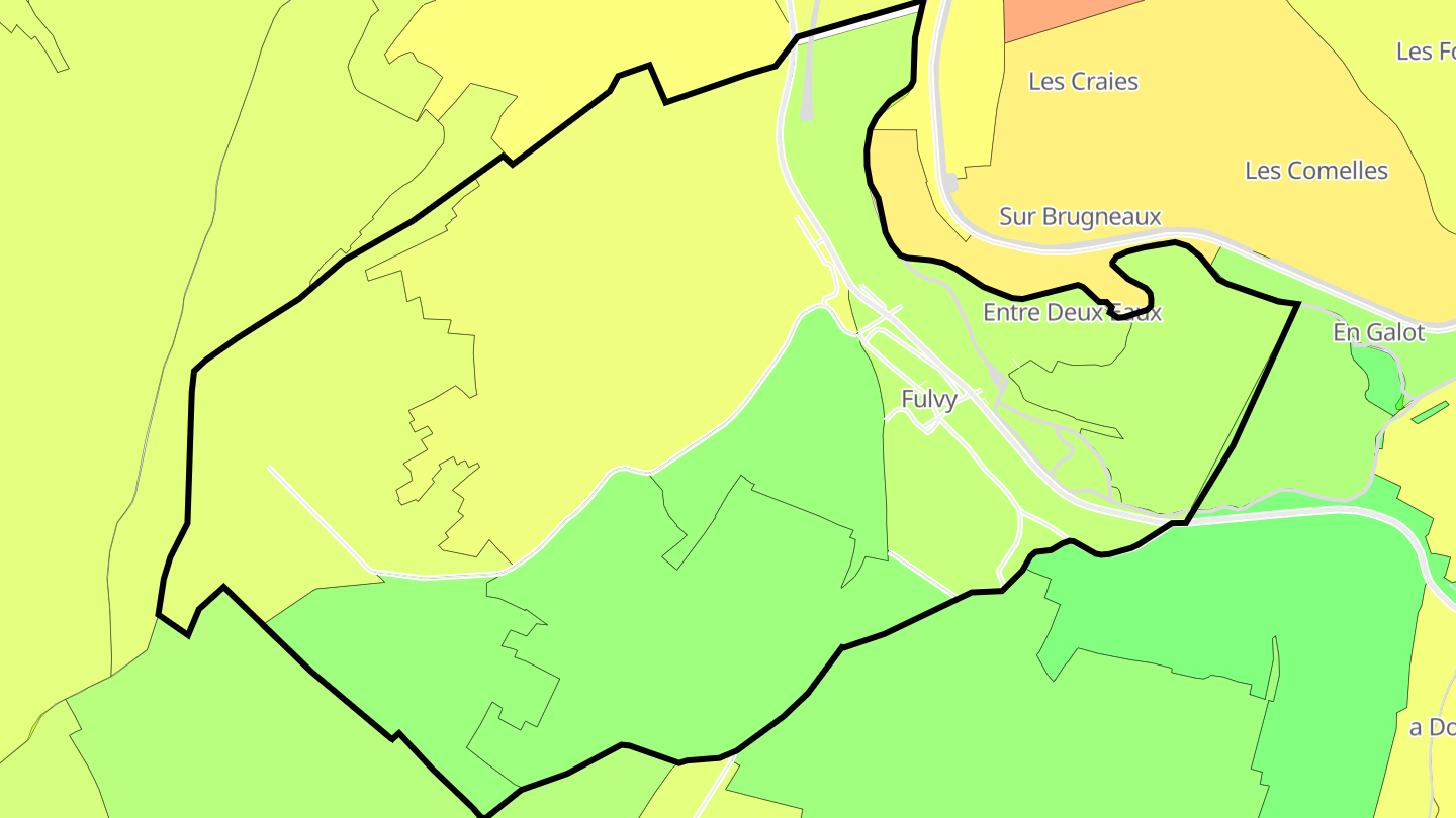Carte des prix de l'immobilier Fulvy