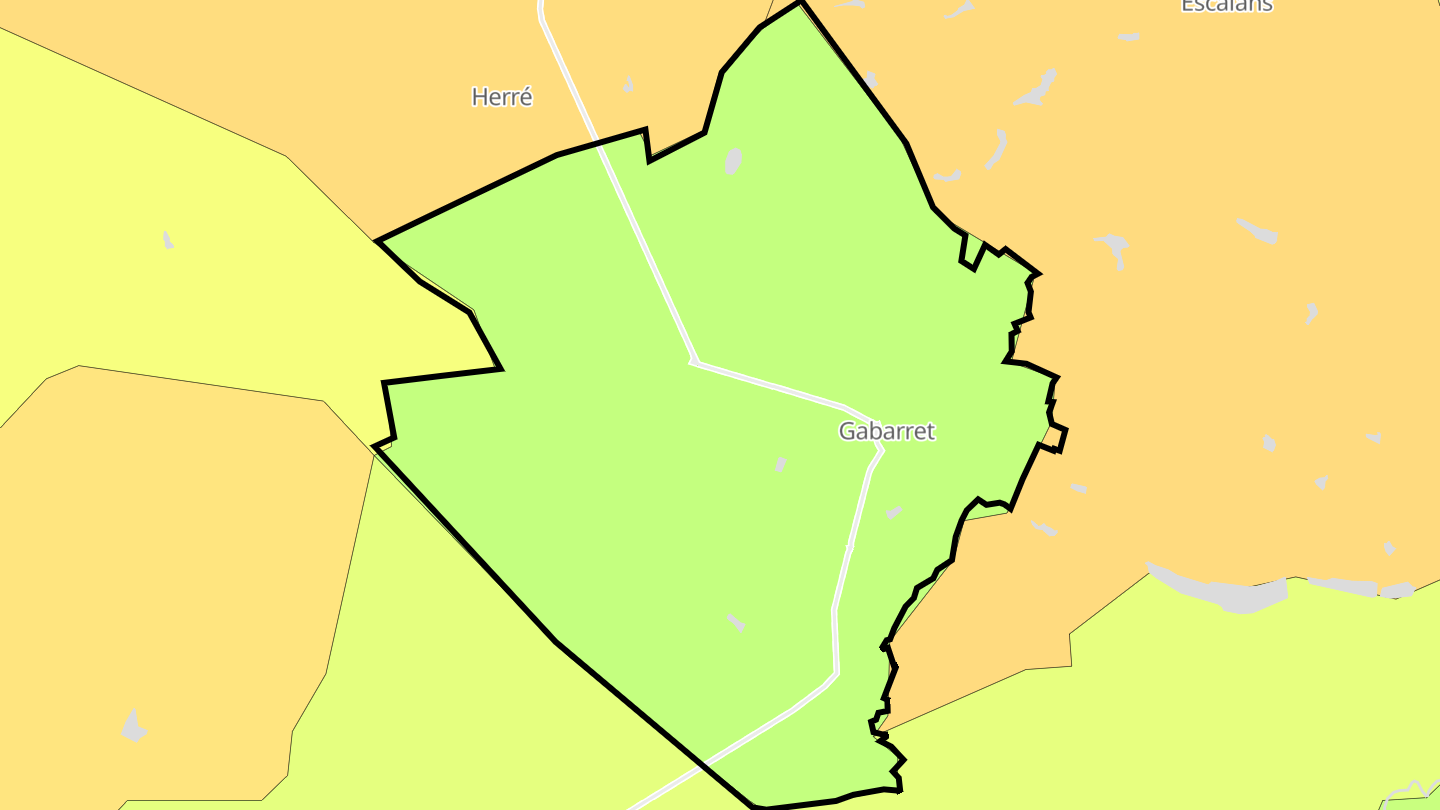 Carte des prix de l'immobilier Gabarret