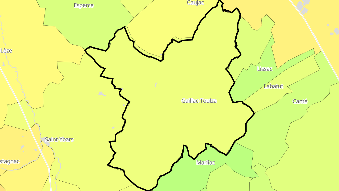 Carte des prix de l'immobilier Gaillac-Toulza