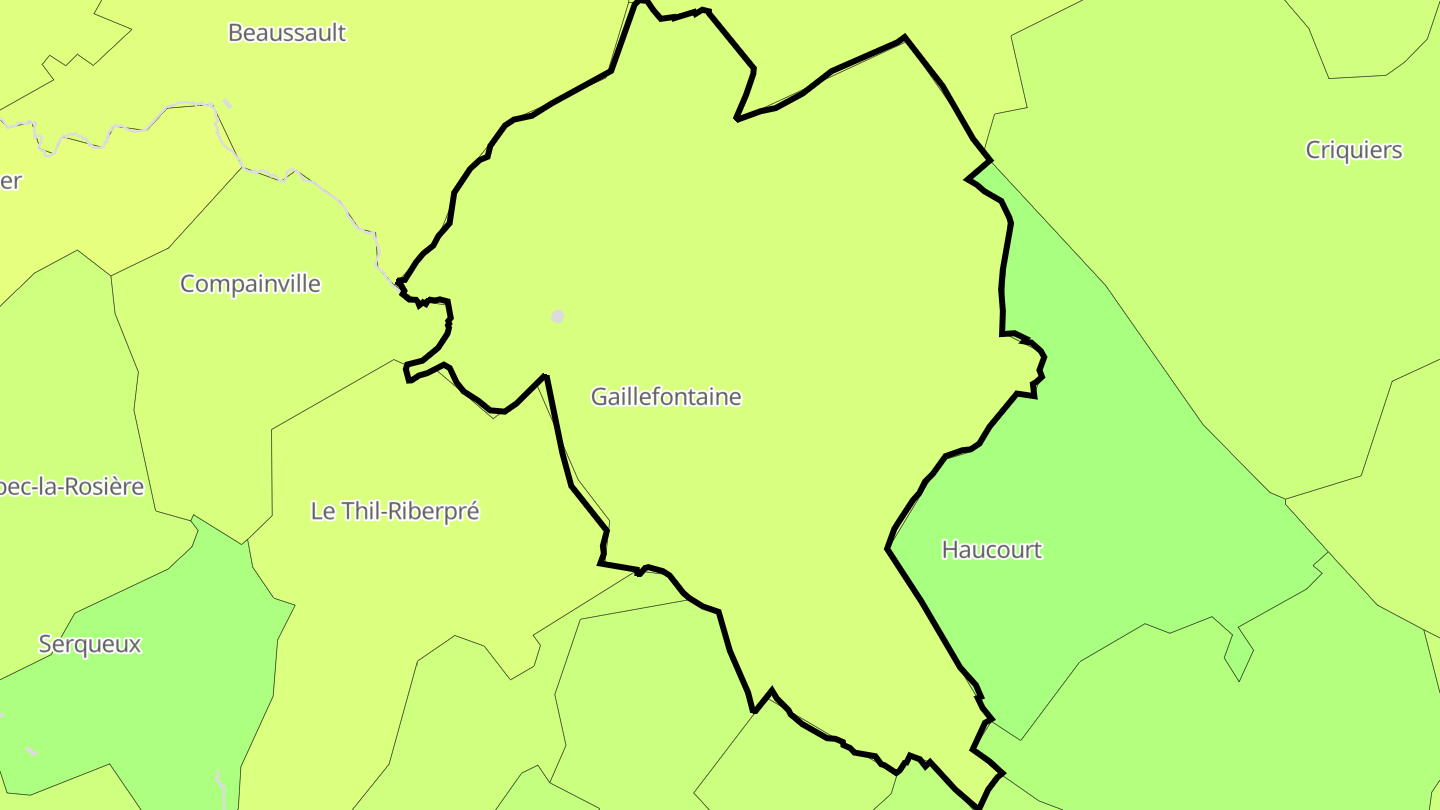 Carte des prix de l'immobilier Gaillefontaine