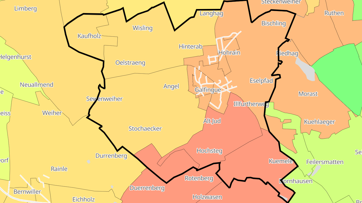 Carte des prix de l'immobilier Galfingue