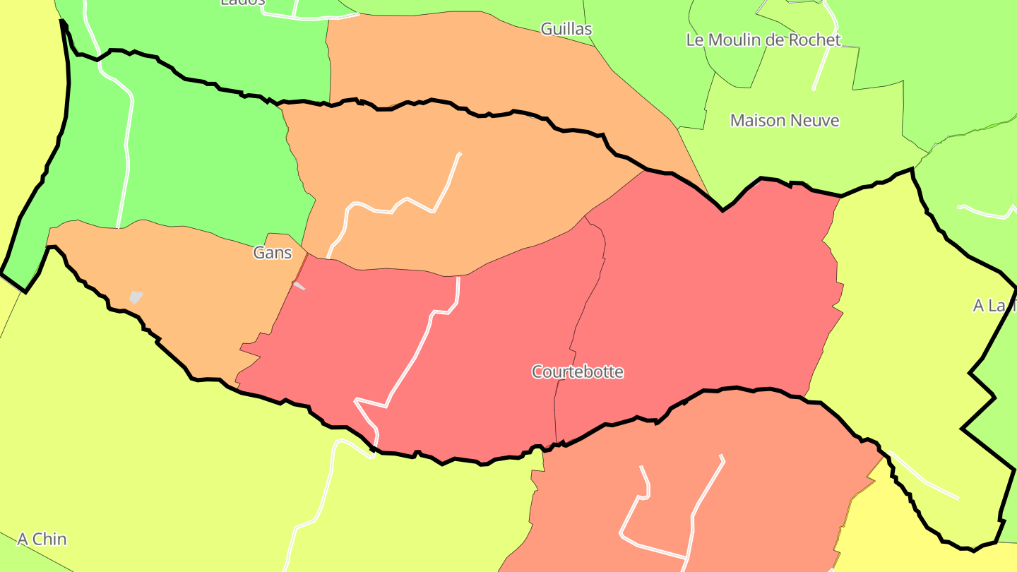 Carte des prix de l'immobilier Gans