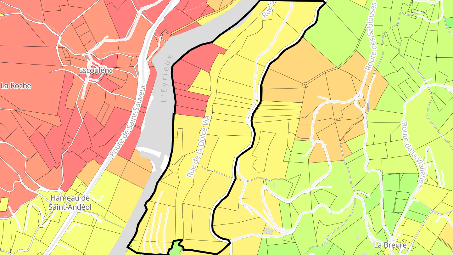 Carte des prix de l'immobilier Garaud