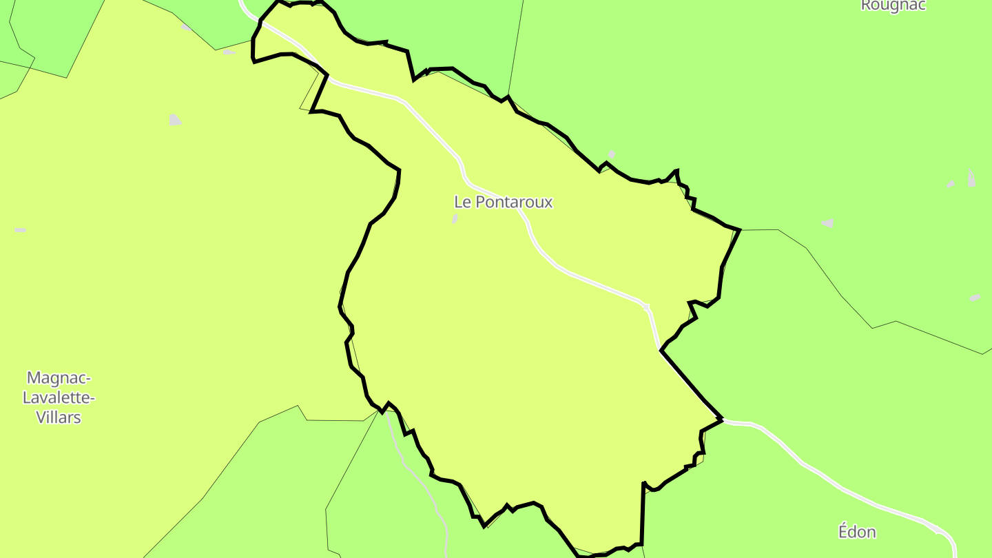 Carte des prix de l'immobilier Gardes-le-Pontaroux