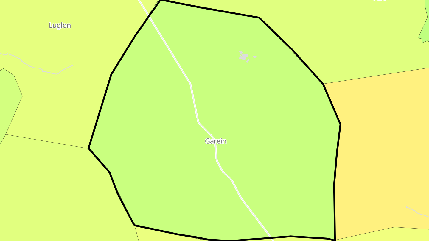 Carte des prix de l'immobilier Garein