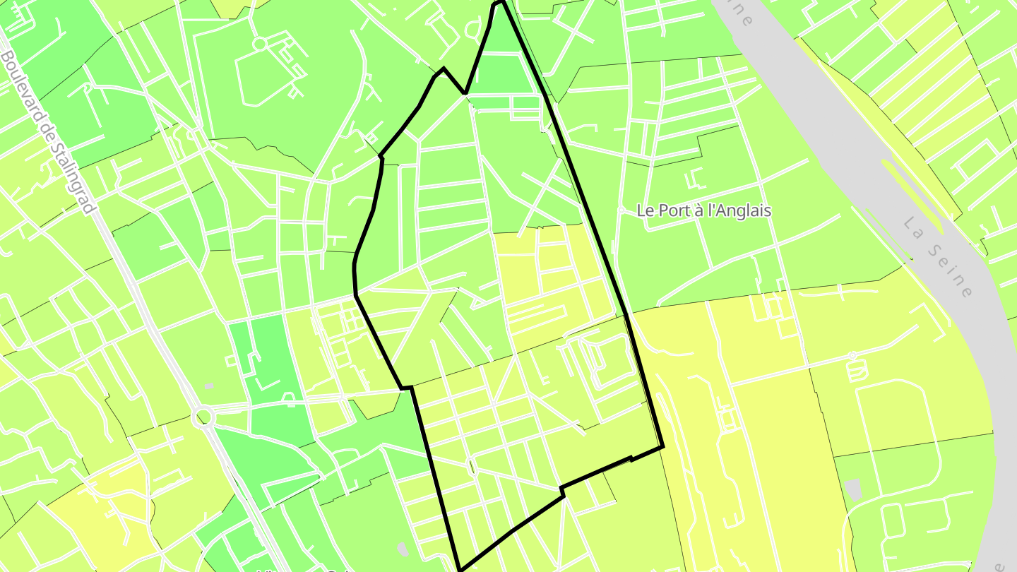 Carte des prix de l'immobilier Gare - Jean Jaurès