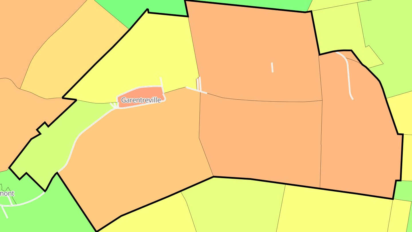 Carte des prix de l'immobilier Garentreville