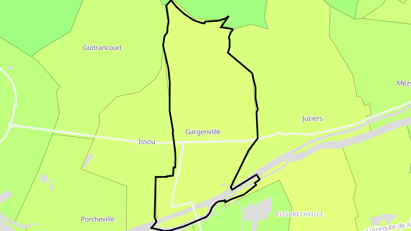 Carte des prix de l'immobilier Gargenville