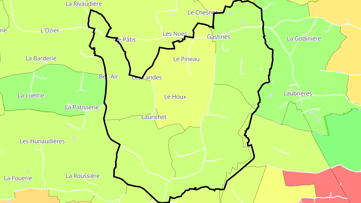 Carte des prix de l'immobilier Gastines