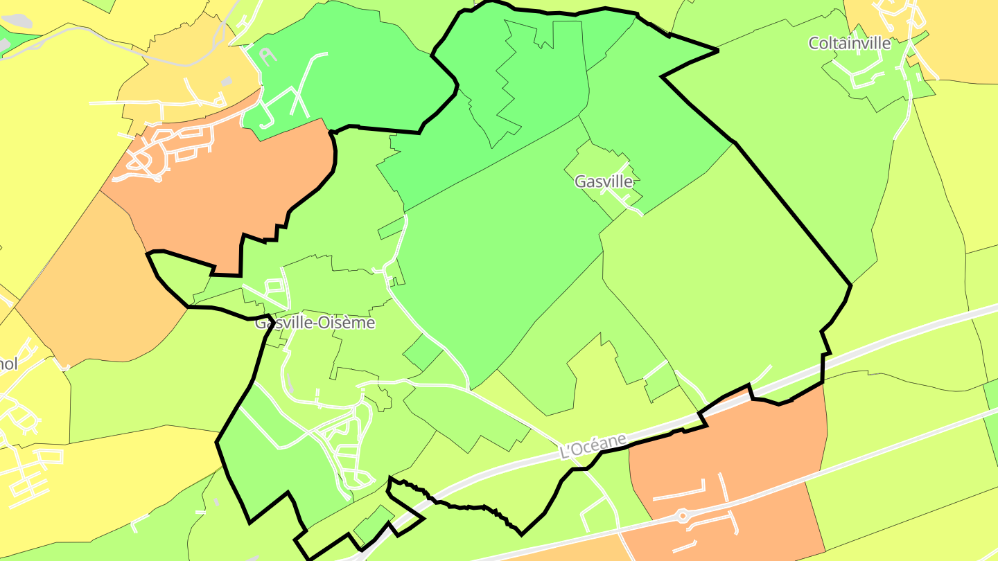 Carte des prix de l'immobilier Gasville-Oisème