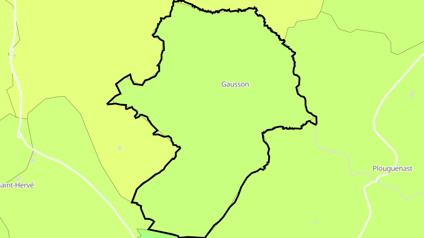 Carte des prix de l'immobilier Gausson