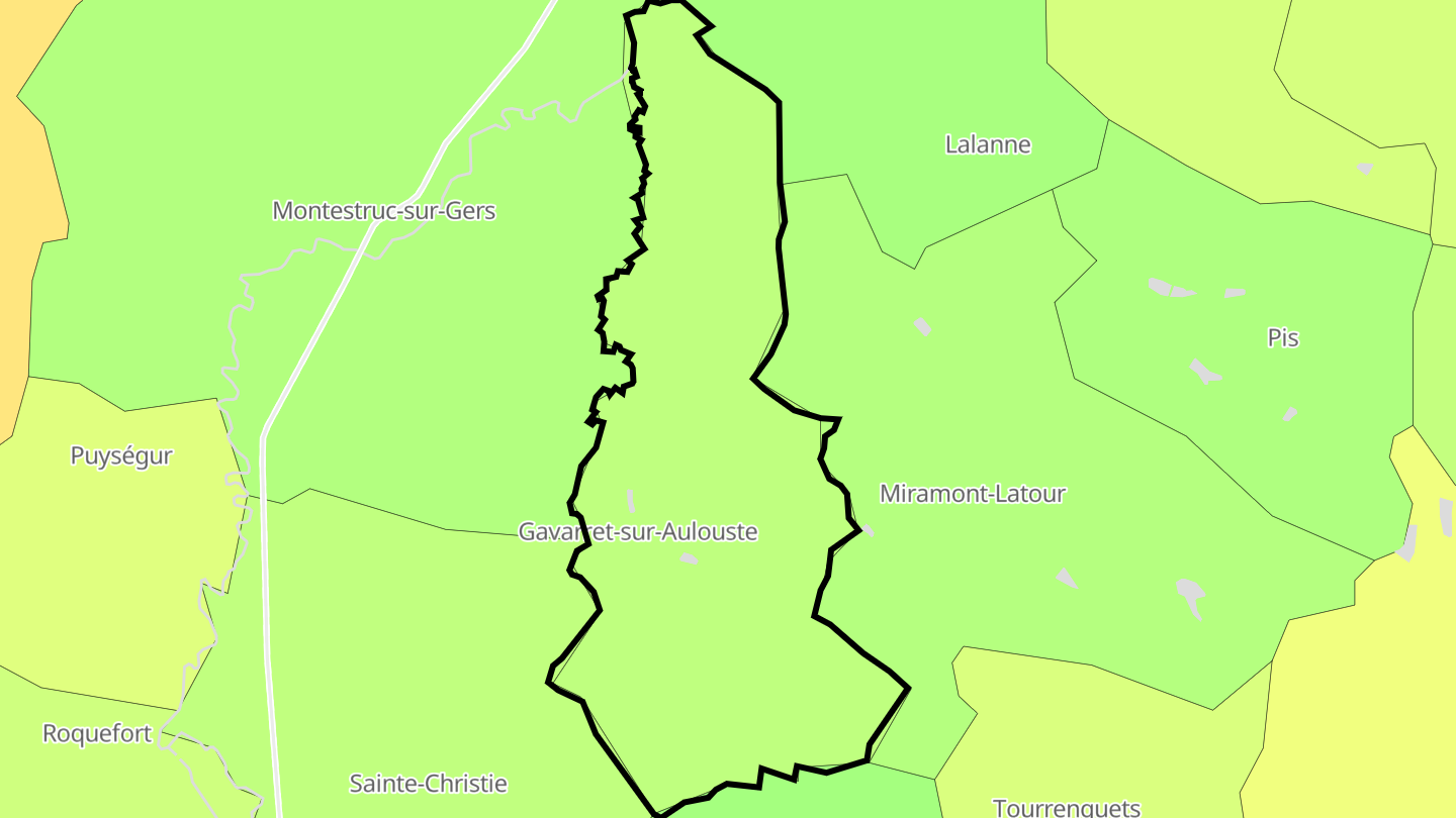 Carte des prix de l'immobilier Gavarret-sur-Aulouste
