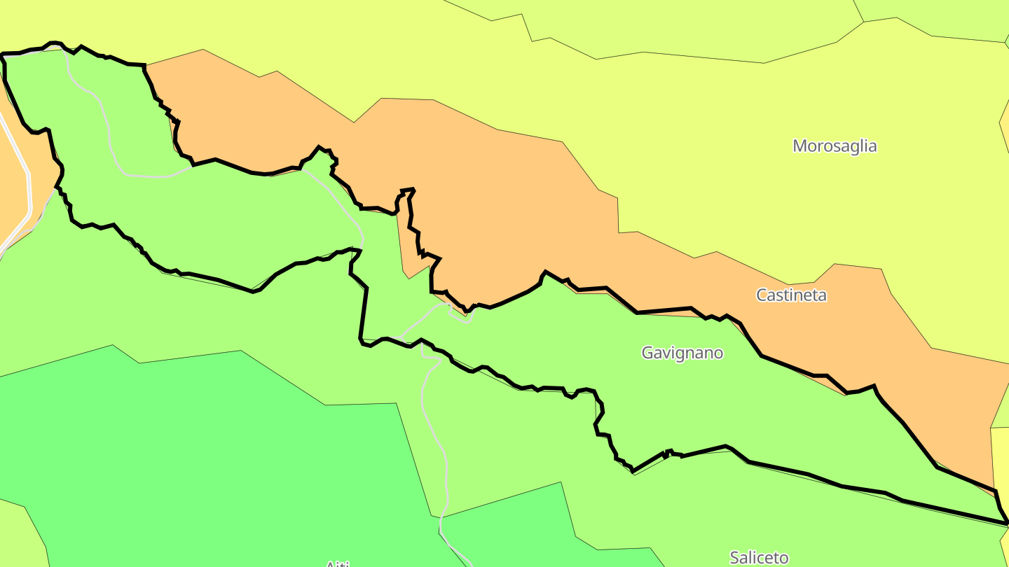 Carte des prix de l'immobilier Gavignano