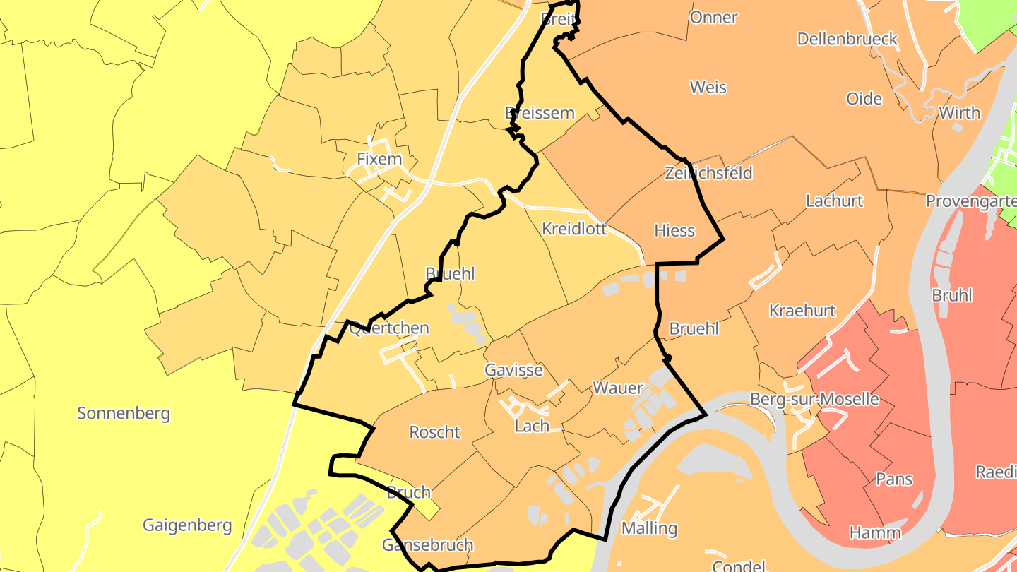 Carte des prix de l'immobilier Gavisse