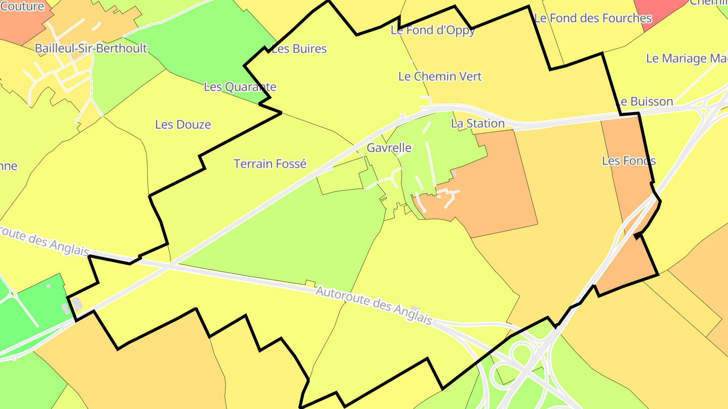 Carte des prix de l'immobilier Gavrelle