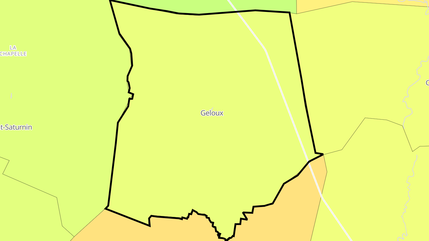 Carte des prix de l'immobilier Geloux