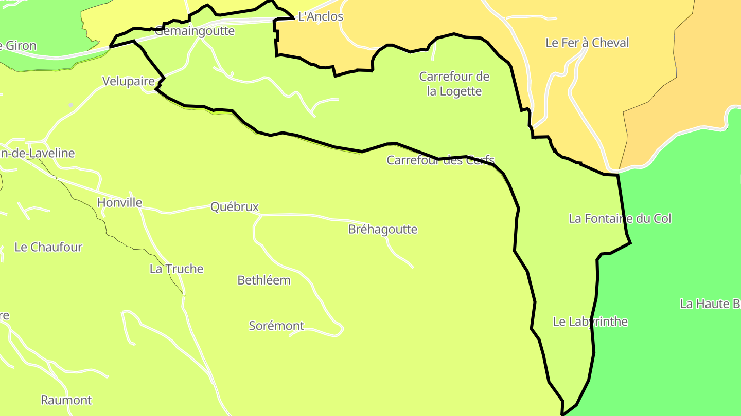 Carte des prix de l'immobilier Gemaingoutte