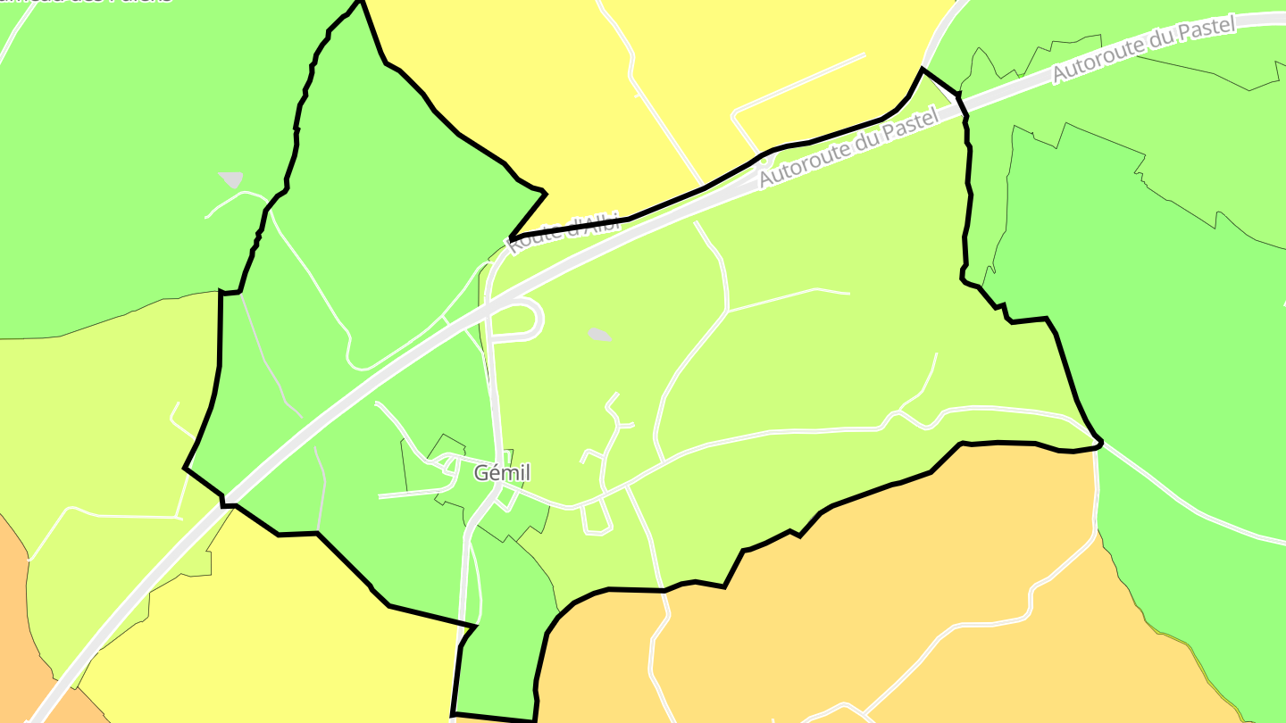 Carte des prix de l'immobilier Gémil