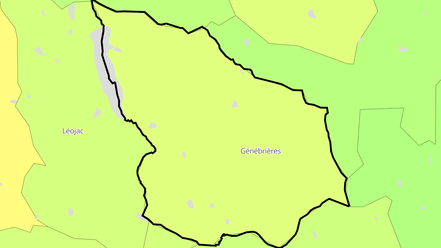 Carte des prix de l'immobilier Génébrières