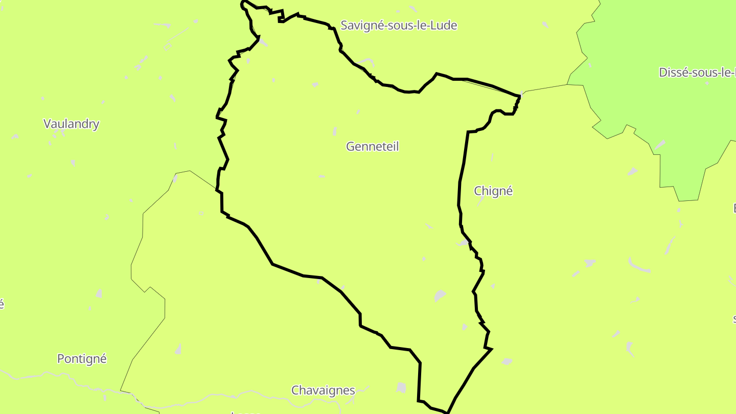 Carte des prix de l'immobilier Genneteil