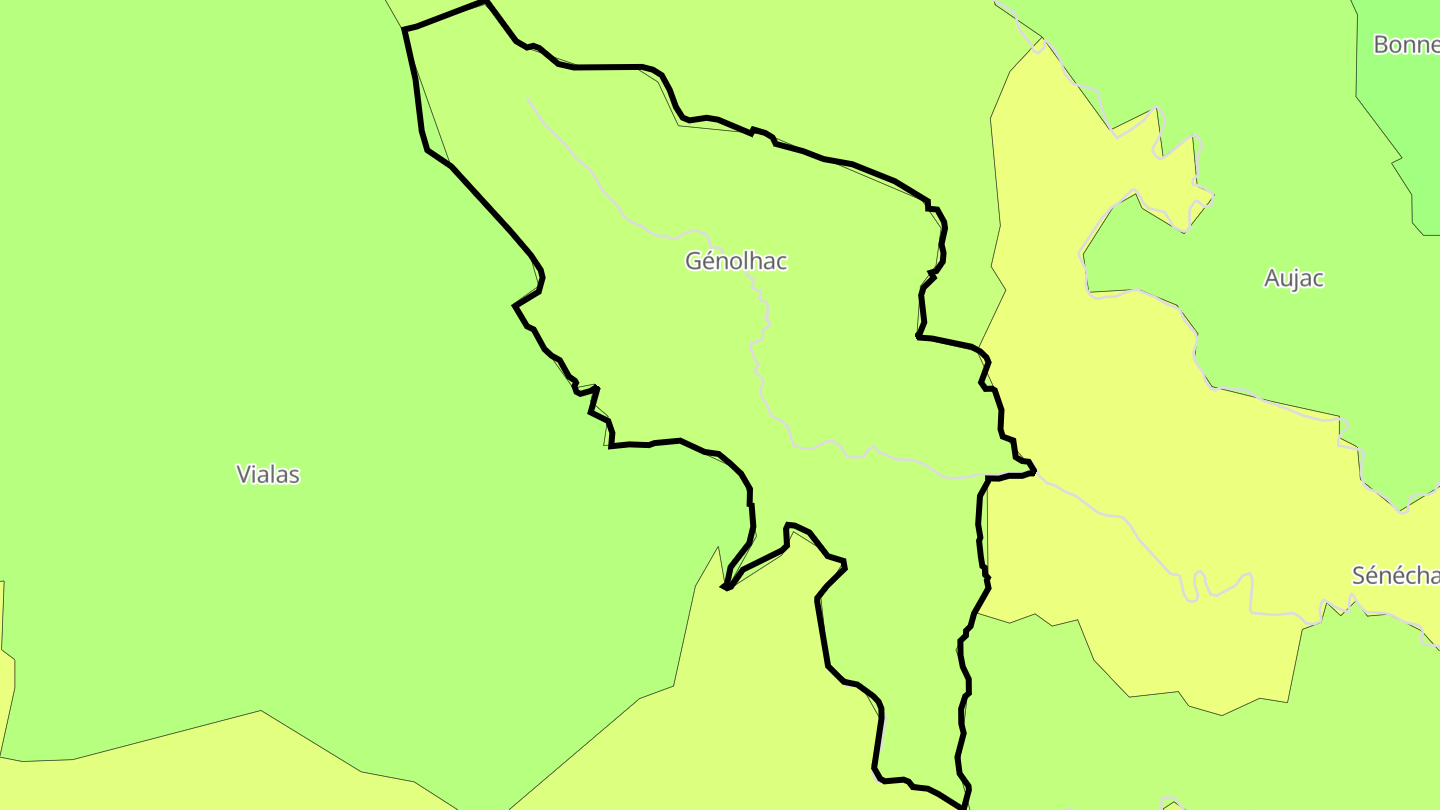 Carte des prix de l'immobilier Génolhac