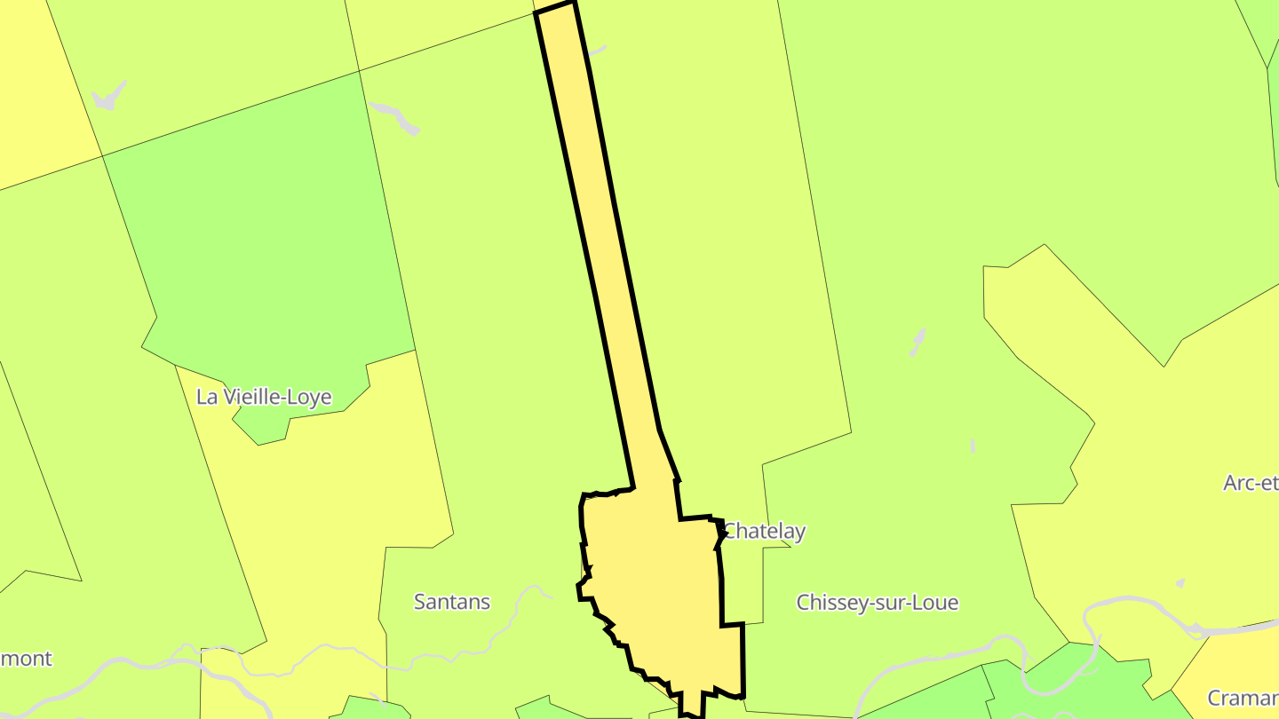 Carte des prix de l'immobilier Germigney