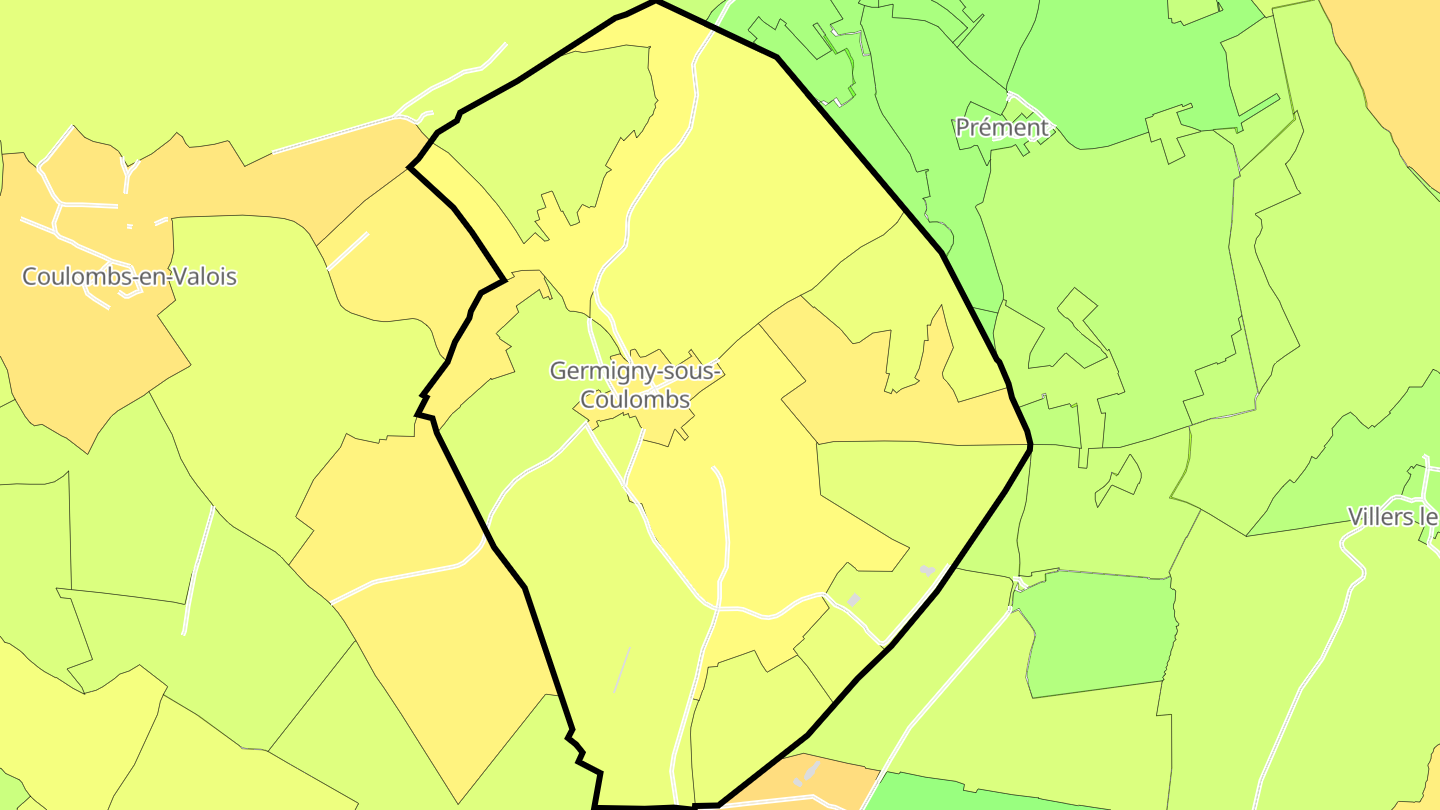Carte des prix de l'immobilier Germigny-sous-Coulombs