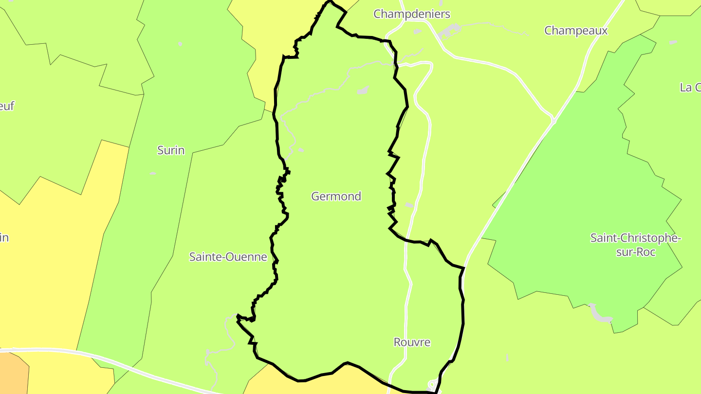 Carte des prix de l'immobilier Germond-Rouvre