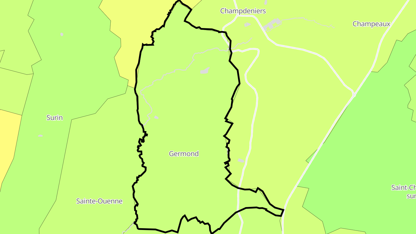 Carte des prix de l'immobilier Germond