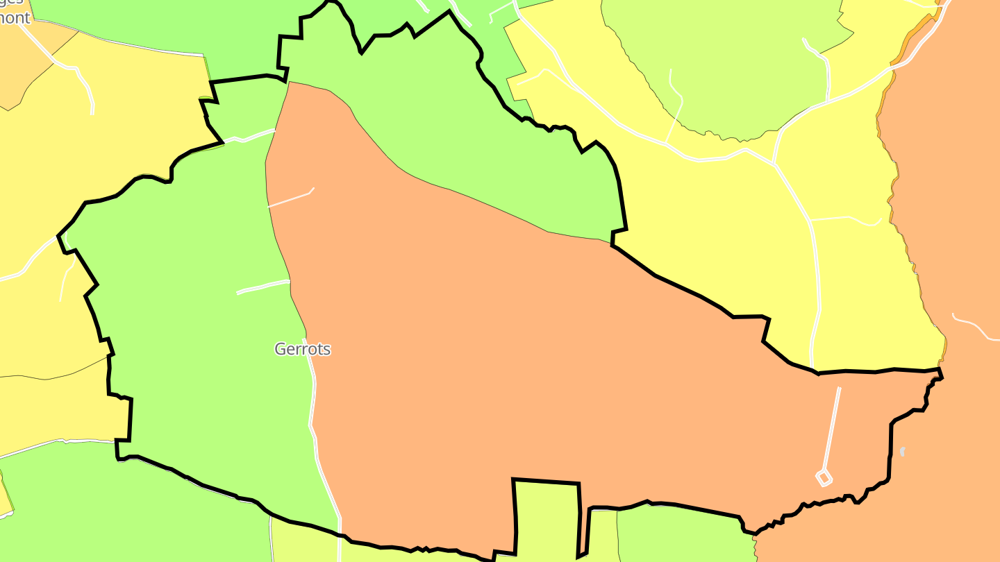 Carte des prix de l'immobilier Gerrots
