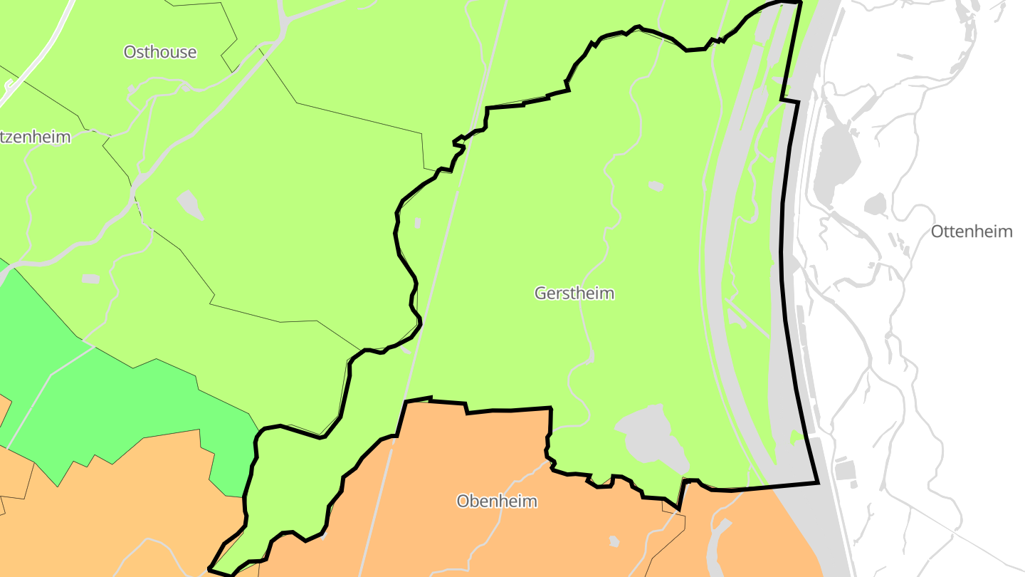 Carte des prix de l'immobilier Gerstheim
