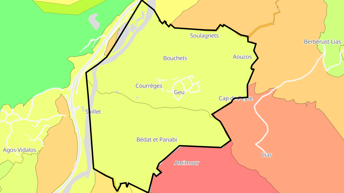 Carte des prix de l'immobilier Geu