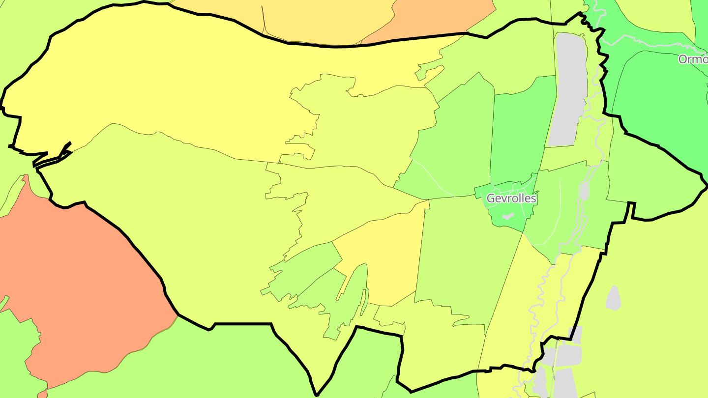 Carte des prix de l'immobilier Gevrolles