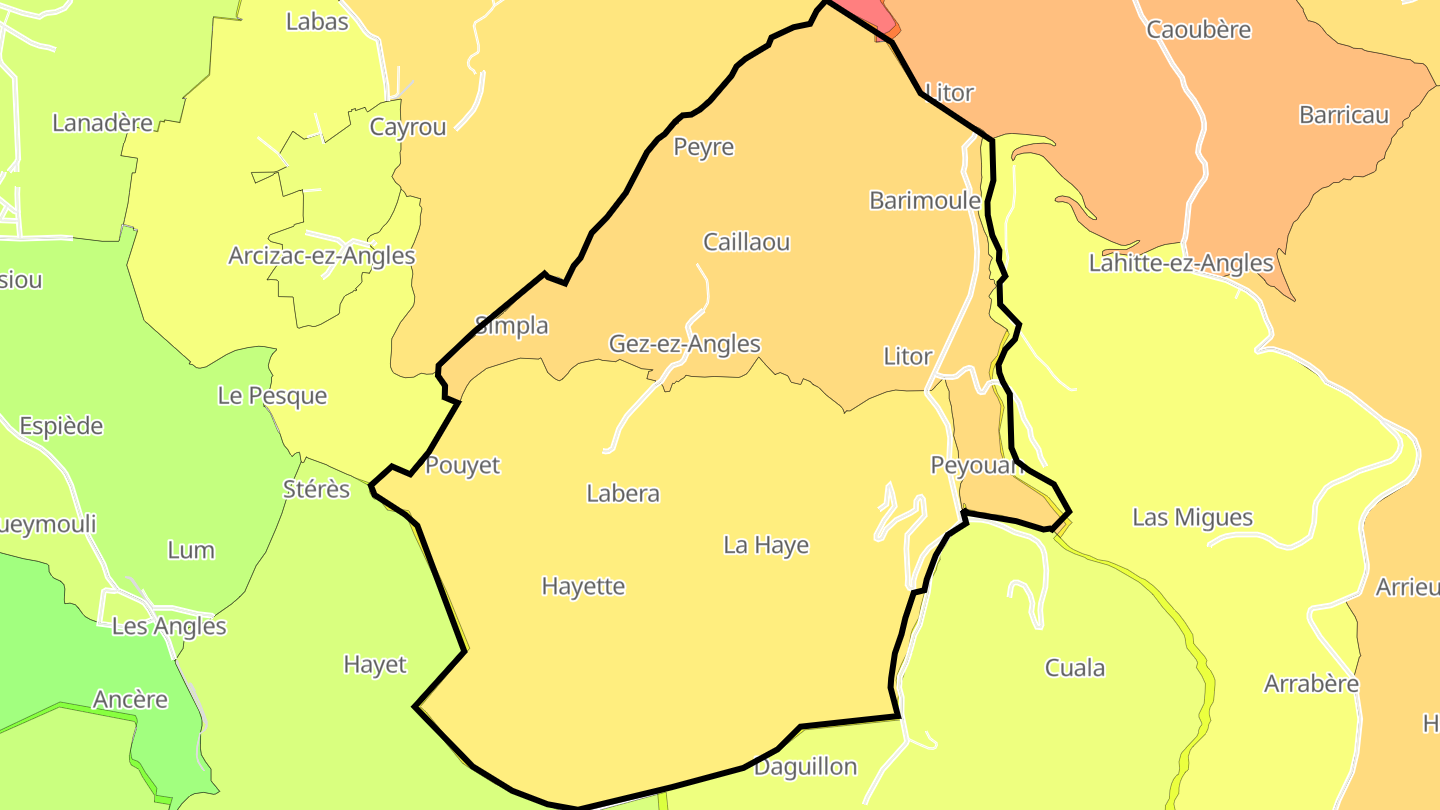 Carte des prix de l'immobilier Gez-ez-Angles