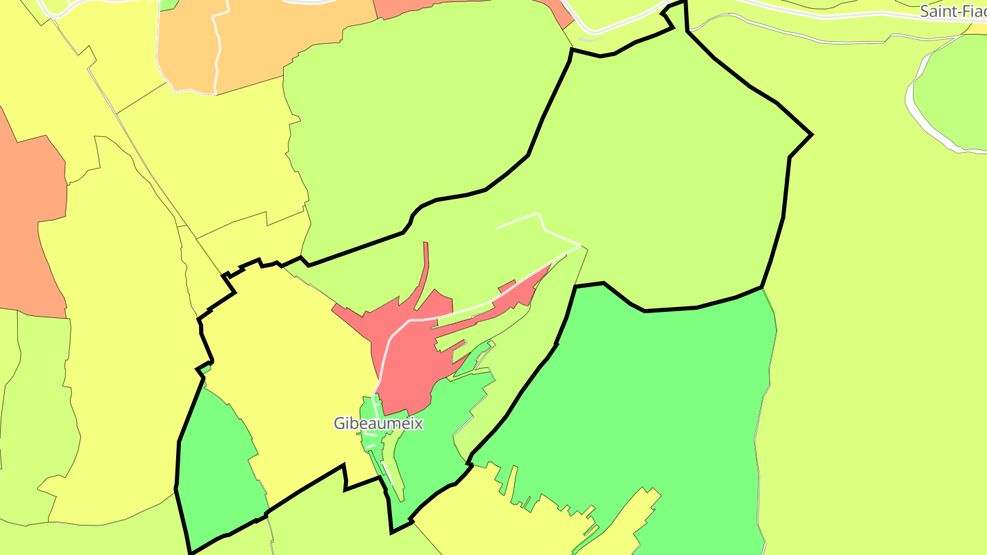 Carte des prix de l'immobilier Gibeaumeix