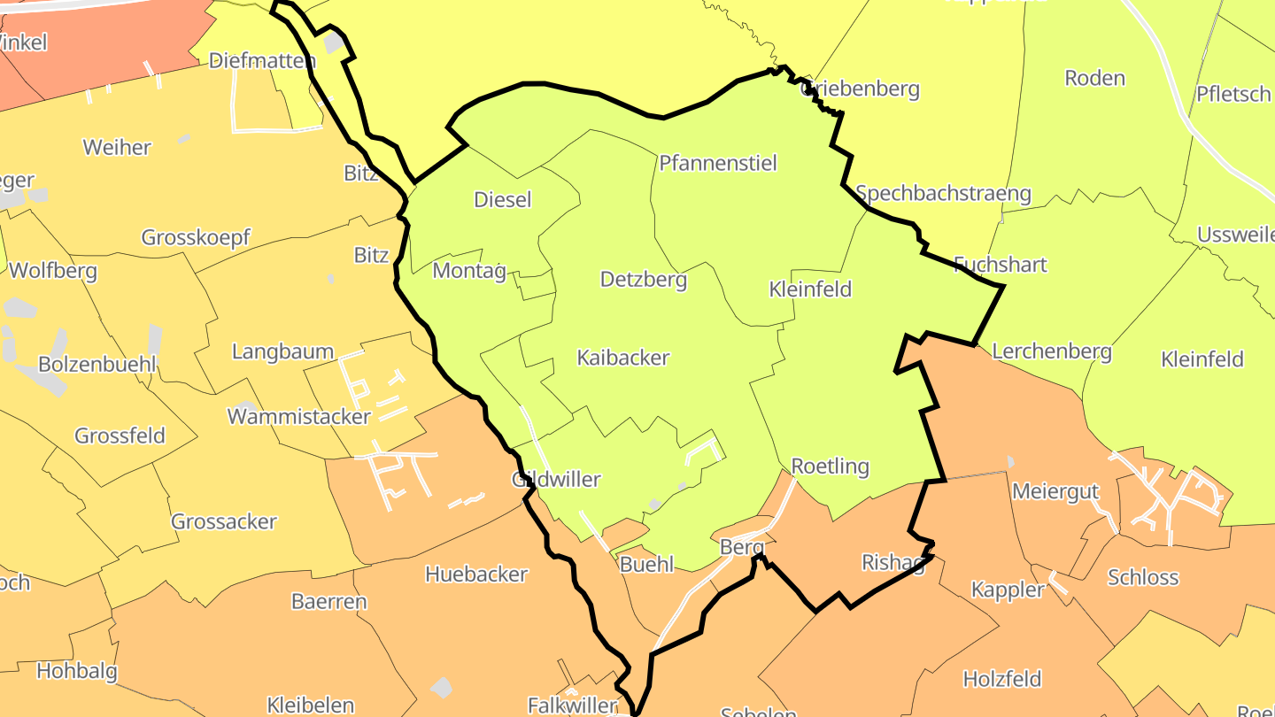 Carte des prix de l'immobilier Gildwiller
