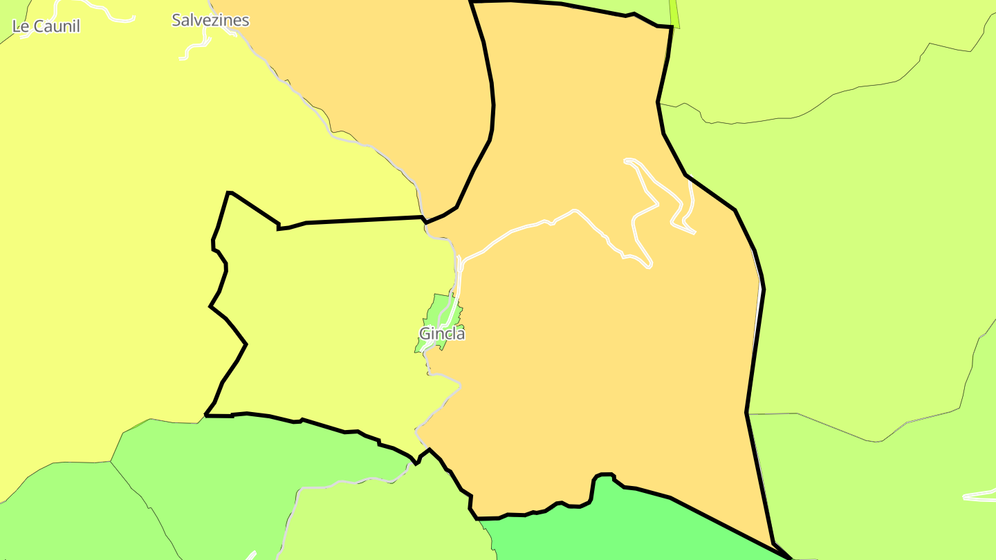 Carte des prix de l'immobilier Gincla