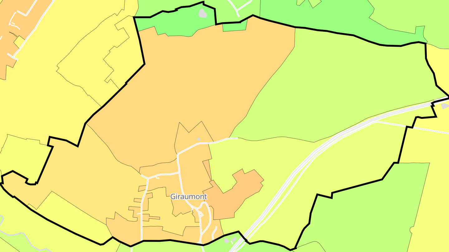 Carte des prix de l'immobilier Giraumont