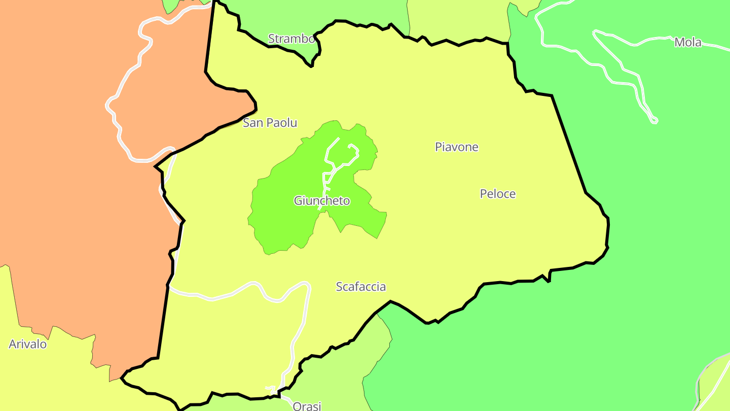 Carte des prix de l'immobilier Giuncheto