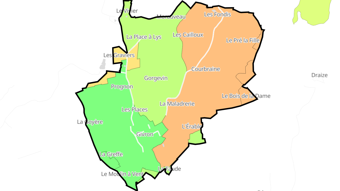 Carte des prix de l'immobilier Givron