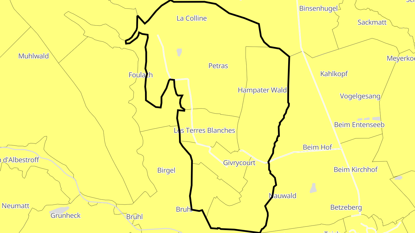 Carte des prix de l'immobilier Givrycourt