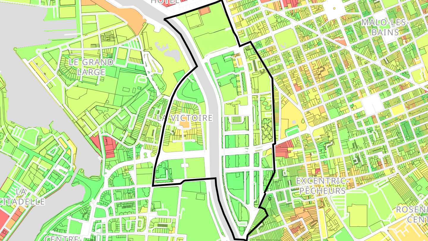 Carte des prix de l'immobilier Glacis-Victoire
