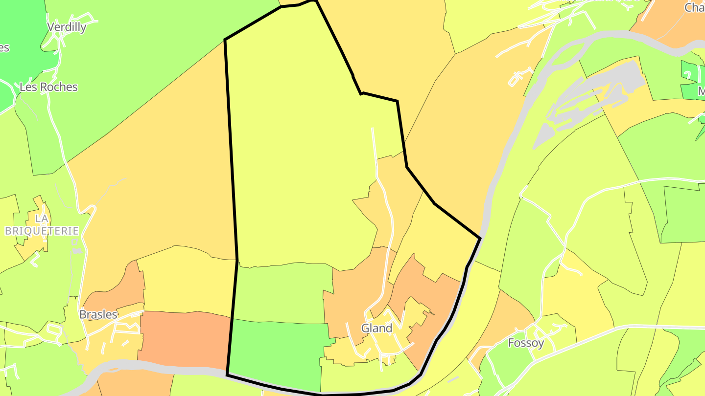 Carte des prix de l'immobilier Gland