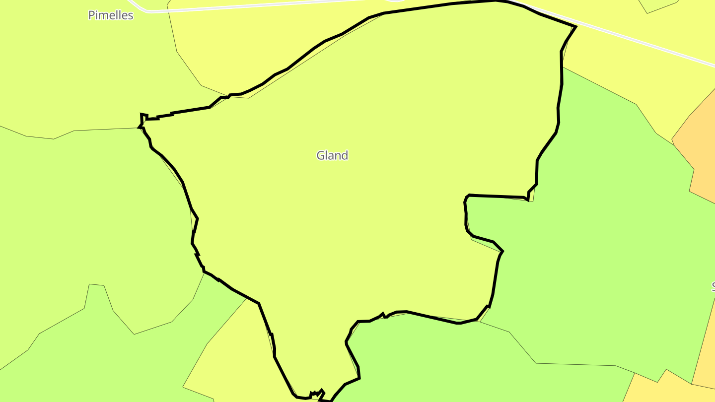 Carte des prix de l'immobilier Gland
