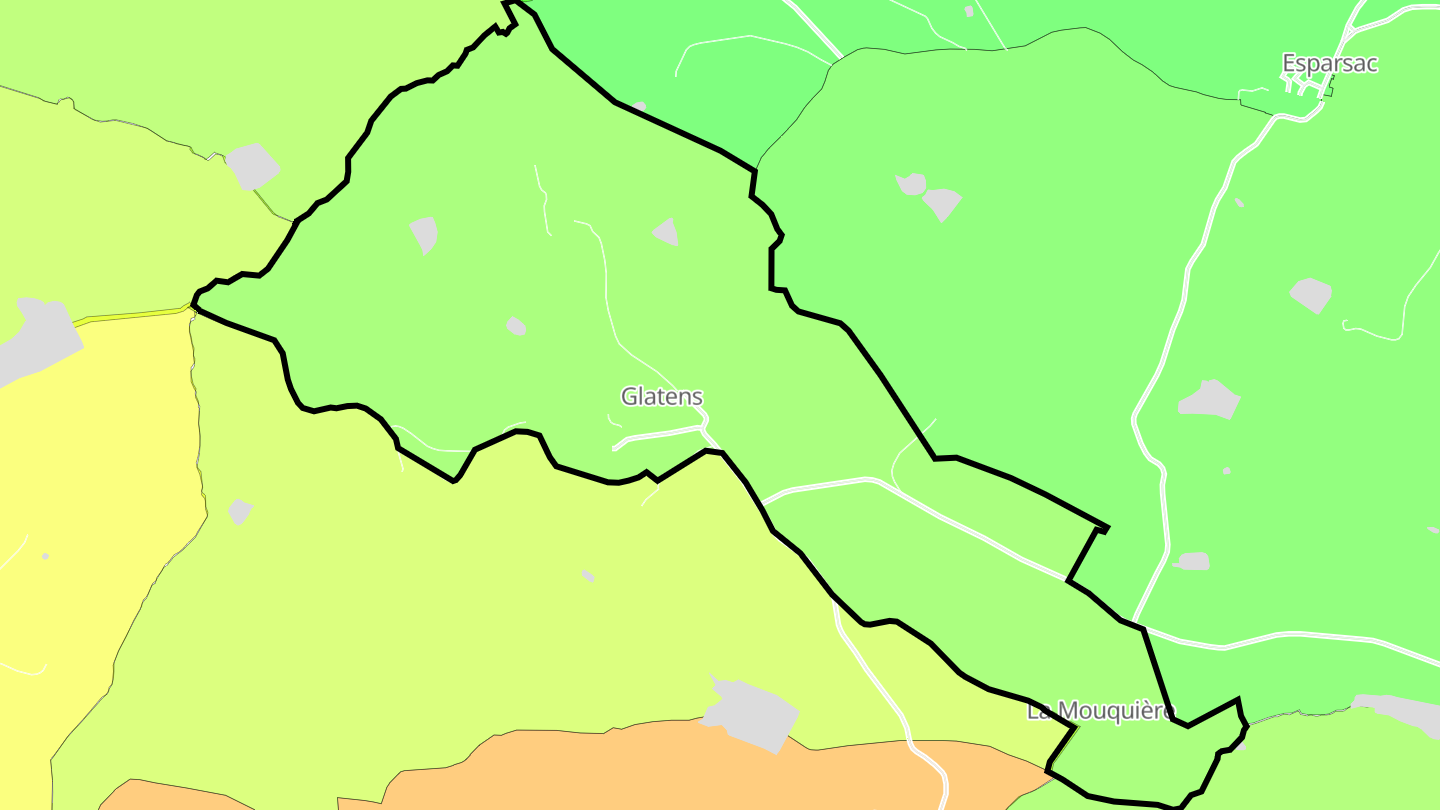 Carte des prix de l'immobilier Glatens