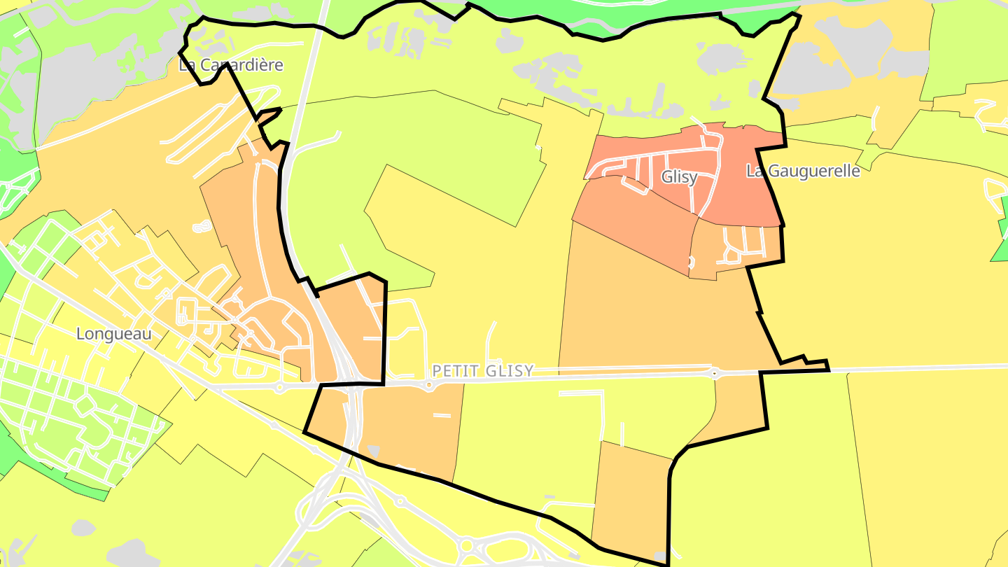 Carte des prix de l'immobilier Glisy