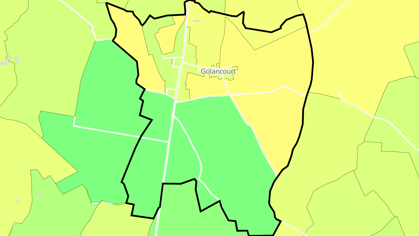 Carte des prix de l'immobilier Golancourt