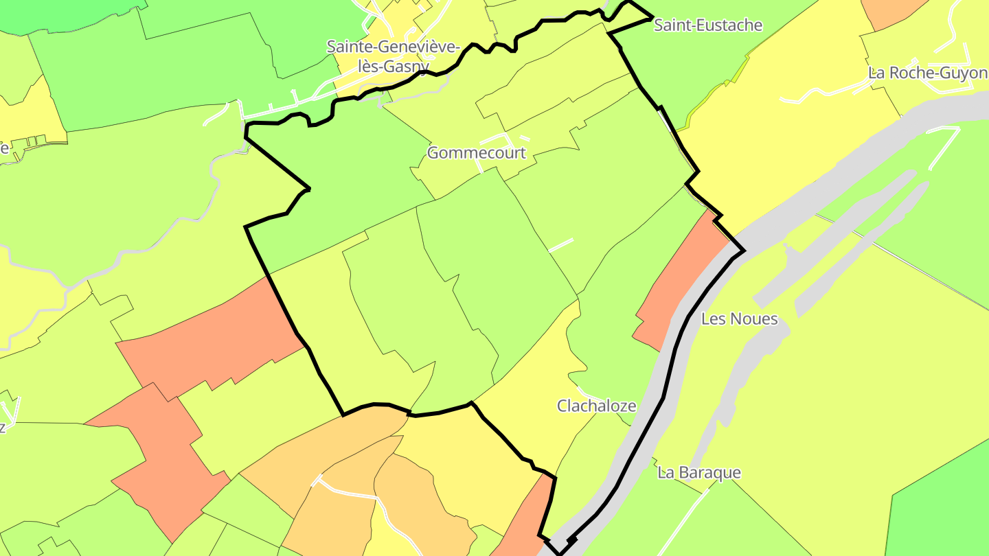 Carte des prix de l'immobilier Gommecourt