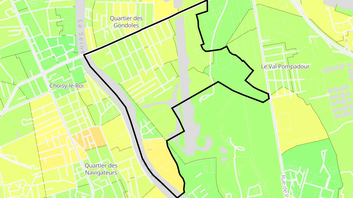 Carte des prix de l'immobilier Gondoles Sud